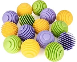 15 stuks herbruikbare rubberen drogerballen - wasbal voor wasmachine - anti-verstrikking - wasdroger accessoires