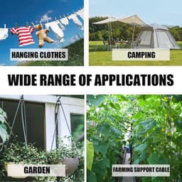 30 m Waslijn - Scheurvast en Robuust - Voor Buiten, Tuin en Camping — thumbnail 5