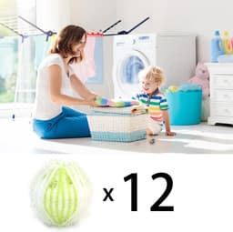 Ronte - Herbruikbare Huisdier Haar Catchers - 12 stuks - Voor Wasmachine & Wasdroger - Eenvoudige Haar/Pluis Verwijdering — thumbnail 4