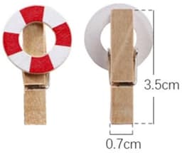 Dailygoods- Houten Knijpers 10 Stuks - Mini Wasknijpers - Fotoklemmen - Paperclips - Berichtklemmen - Decoratieklemmen — thumbnail 5
