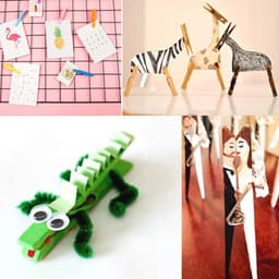 50 Kleine Gekleurde Houten Knijpers met 10 Meter Jute Touw voor Knutselen en Decoratie — thumbnail 2