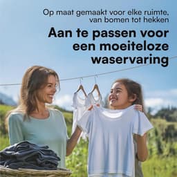 Extra sterke waslijn - 50 meter lange PVC wasdraad met stalen kern - Drooglijn voor buiten - Ø 4 mm — thumbnail 3