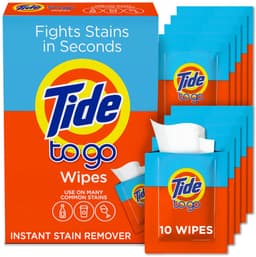 Tide To Go Wipes – Instant Stain Remover – Travel Size Vlekken Doekjes — thumbnail 1