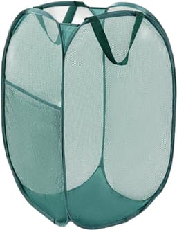 Opvouwbare wasmand - Waszak - Opvouwbare wasmand - Pop-up wasmand met verstevigde handgreep - Geschikt voor zakenreizen - Toerisme en kamperen - Groen - 58*36*36cm — thumbnail 1