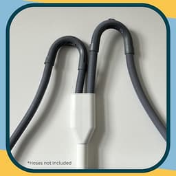 Y Stuk Afvoer - Afvoerbuis Verdubbelaar - Duo Splitter - 2 Weg Waterverdeler - Afvoerpijp - Afvoer Splitter - Y-Stuk Waterverdeler - Geschikt Voor Wasmachine Vaatwasser En Droger - Wit — thumbnail 2