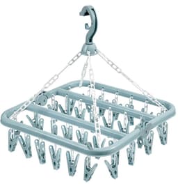 Unyqoos® Opvouwbare en winddichte hangende sokkenhouder met 32 stevige clips — thumbnail 1