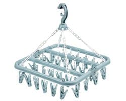Unyqoos® Opvouwbare en winddichte hangende sokkenhouder met 32 stevige clips