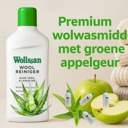 Wollsan - Wol fijnwasmiddel - 3 x 1000ML - met Aloë Vera - Bevat Lanoline - voor Wol - 100% veilig wolwasmiddel — thumbnail 3