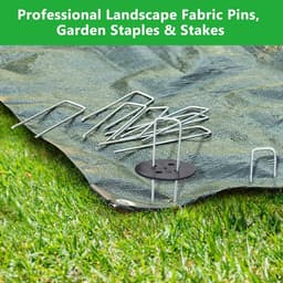 Unyqoos® Roestbestendige U-vormige stalen grondankers voor tuin en landschapswerk — thumbnail 2