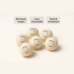 Eco Smart Drogerballen 6XXL - Duurzaame Wol Drogerballen - wasdrogerballen - 100% Nieuw-Zeelandse Schapen Wol - energiebesparende producten 6 stuks — thumbnail 3