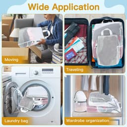 Unyqoos® Set van 6 veelzijdige wasnetten in diverse maten voor optimale kledingbescherming — thumbnail 3
