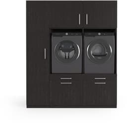 Wasophoogte® Wasmachine Kast Lyon - Wasmachine verhoger - Wasmachine ombouw - 700(D)*1780(B)*2110(H) mm - Zwart — thumbnail 1