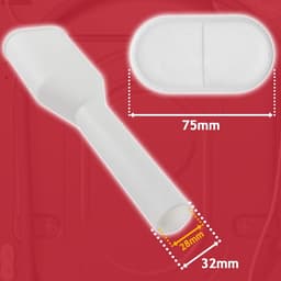 Afvoer splitter - Y splitter - Y-stuk waterverdeler - duo dubbele splitter - Dubbele afvoer trechter splitter voor 2 apparaten - geschikt voor wasmachine, vaatwasser, droger - wit — thumbnail 5