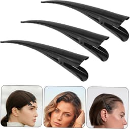 Set van 3 Grote Metalen Krokodillenhaarclips voor Kappers en Styling — thumbnail 4