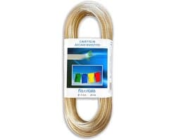 Waslijn van staal 4 mm 20 meter met kunststof coating voor buiten