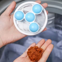 2 stuks wasmachinehaaropvangfilter - Herbruikbaar ontwerp - Wasmachinehaarzak - Filterzak voor pluisjes en schilfers - 17,5*9,2 cm - Geschikt voor het filteren van haar en schilfers in wasmachines - Blauw. — thumbnail 3