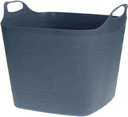 Bathroom Solutions flexibele kuip emmers/wasmanden - 2x stuks - blauw — thumbnail 2