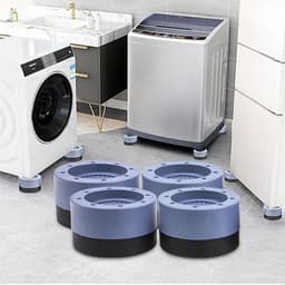 Trillingsdempers Wasmachine - 4 Stuks - Wasmachine Verhoger - Extra Dik - Wasmachine Dempers - Stapelbaar - Droger - Vaatwasser — thumbnail 1