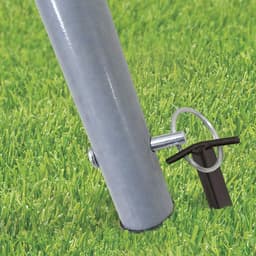 EASYmaxx Droogmolen, inklapbaar droogrek voor binnen en buiten, weerbestendig en licht, in 4 standen in hoogte verstelbaar, ca. 14 cm x 11 cm x 131 cm [aluminium] — thumbnail 3