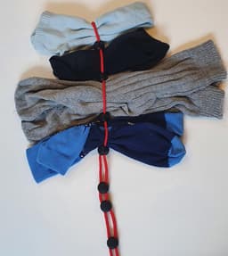 Sokhero - Sokken Waszak Cadeau - Organizer Kleding Cadeaugeschenk - Waslijn Huishouden Wasmand - Wasmachine Opbergsysteem - Sokken en Lingerie houder - Wasknijpers Knijper Wasnet (Voor 10 sokken) — thumbnail 3