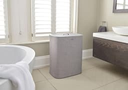 Joseph Joseph Tota Wasmand - 2 Compartimenten – Was Sorteren – 90 Liter - Grijs — thumbnail 3