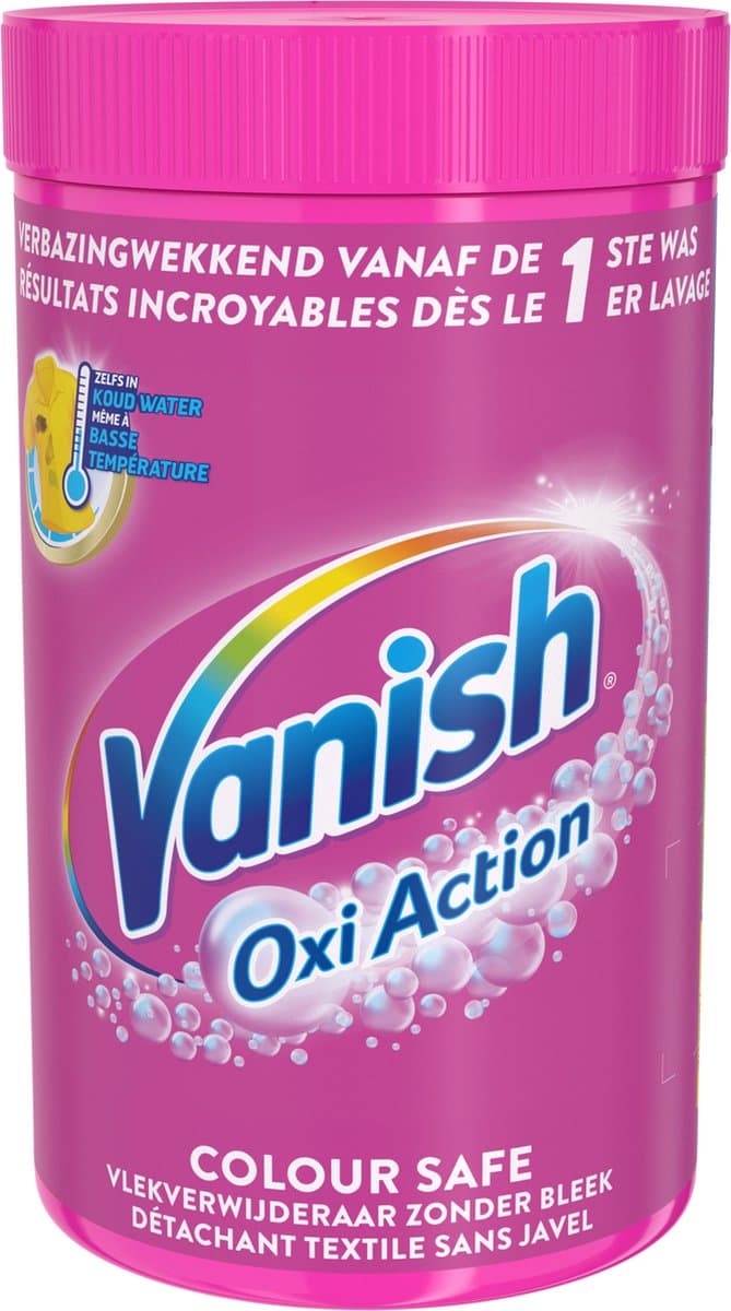 Vanish Oxi Action - Veilige Kleur - Vlekkenverwijderaar Poeder - Zonder Bleek - Gekleurde Was - 1.5 Kg — afbeelding 1
