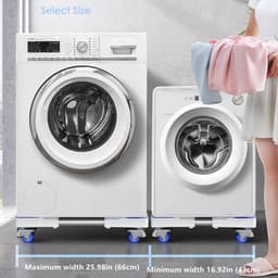 Universal support for washing machine and refrigerator - adjustable and movable telescopic support for heavy appliances such as washing machines, refrigerators, and dryers. — thumbnail 4
