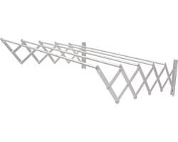 Uittrekbaar Aluminium Droogrek 80cm | Roestvrij en Corrosiebestendig | Eenvoudige Wandmontage | Inklapbaar Ruimtebesparend | Binnen en Buiten Gebruik | Zilver | Metaal | Groot Droogrek