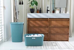 Curver Softex Wasmand met Deksel 56L + Wasmand 45L - Blauw — thumbnail 5