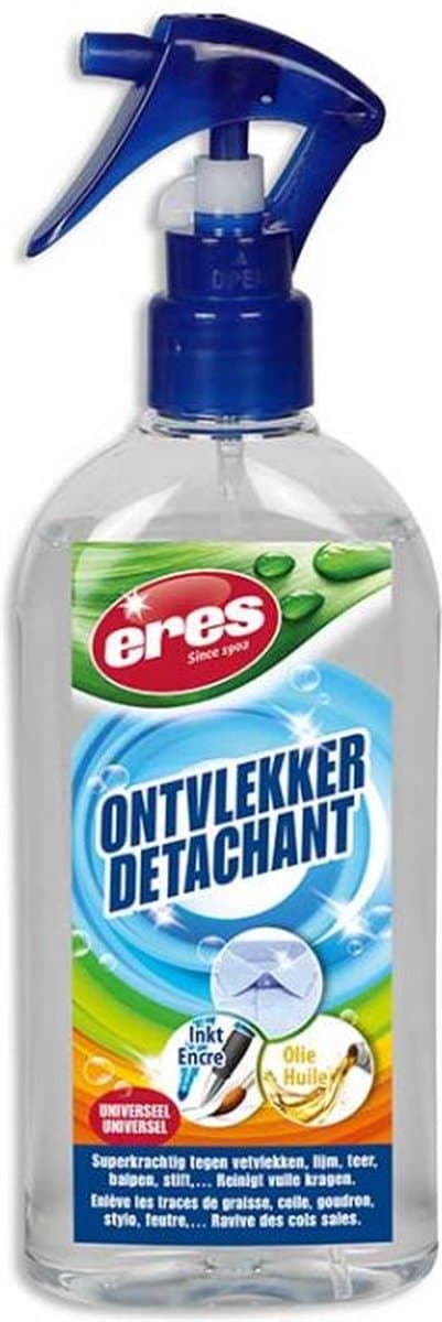 Eres – Ontvlekker – Textielreiniger – Vlekkenverwijderaar voor kleding – Universeel - Superkrachtig tegen vetvlekken, lijm, teer, balpen, stift – 250ml — afbeelding 1