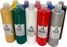Südor Textielverf set 10 x 500 ml. Wasbestendige textielverf voor lichte stoffen. Wasmachinebestendig, wasbestendig. Fixatie door strijken (10-kleurenset) — thumbnail 3