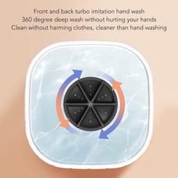 Compacte Mini-Wasmachine Automatische Uitschakeling USB-voeding voor Ondergoed Sokken Babykleding Schoonheidsaccessoires - Mini wasmachine — thumbnail 3