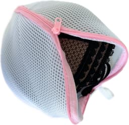 BH Waszakje voor Lingerie – Rond Wasnet met Rits – Beschermt Cups & Beugels – 3BMT® — thumbnail 1