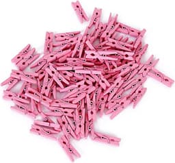 Go Go Gadget - Mini Knijpers - Set van 20 STUKS - Fotoknijpers - Geboortekaartje - Knutselen - Decoratie - Roze — thumbnail 1