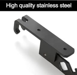 Inklapbaar wandwasrek van aluminium - 90 graden draaibaar - uittrekbaar - voor balkon en bijkeuken - zwart — thumbnail 5