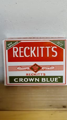 Reckitt's Crown Blue - Blauwsel 4x blauwtablet voor witte was - wasmiddel ouderwets — thumbnail 1