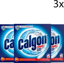 Calgon 3 in 1 Power Poeder Wasmachine Reiniger en Anti kalk - 60 Doseringen x3 — thumbnail 1