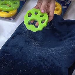 Huisdierhaar verwijderaar - Wasmachine Herbruikbare Haarverwijderaar - Anti haren - Accessoires Wasmachine - Groen - 1 stuk — thumbnail 2