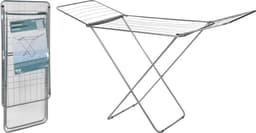 Droogrek Metaal 180 x 55 x 108 cm Zwart — thumbnail 2