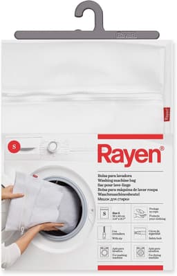Wasnetjes met ritssluiting - Wit - 30 x 40 cm - Herbruikbaar wasnetje van sterk materiaal - Voor bescherming van kleding in wasmachine en droger — thumbnail 1