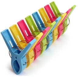 Grote plastic wasknijpers, Geschikt voor strandhanddoeken, ligstoelen, kleding, dekens, badhanddoeken, enz. - Verpakking van 8 stuks — thumbnail 2