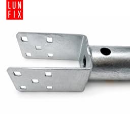LUN FIX - Paalsteun U - 80x80 mm - grondanker voor inschroeven 685 mm - 1 stuk — thumbnail 4