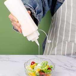 Knijpflessen Set - Plastic - BPA-vrij - Lekvrij Ontwerp - Voor Sauzen en Decoratie — thumbnail 3