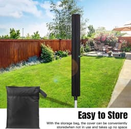 Beschermhoes voor Droogmolen - Waterdichte en UV-bestendige 210D Oxford Hoes met Rits voor Optimale Bescherming en Weerbestendigheid — thumbnail 5