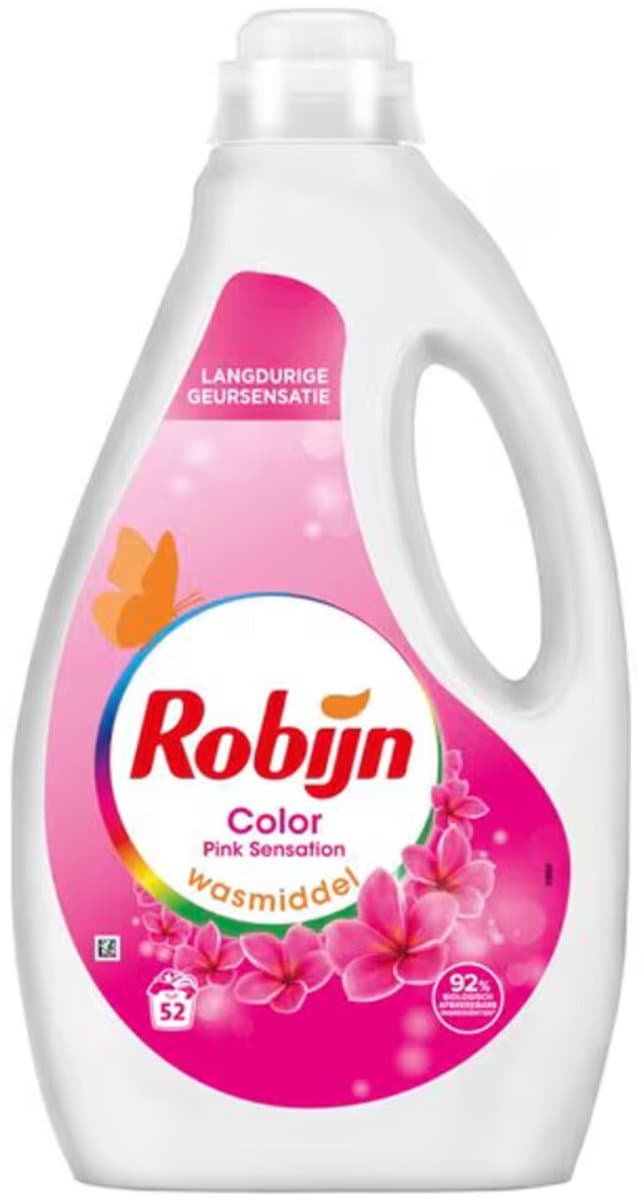 Robijn - Wasmiddel - Vloeibaar - Pink Sensation - 52wb/2,6L x 3 — afbeelding 1