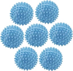 7 stuks drogerballen, wasballen voor donsjacks, wasbal voor wasmachine, herbruikbare drogerbal, drogerbal voor thuiskleding, reiniging, blauw — thumbnail 1