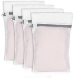 Waszak - Set van 4 - Antislip Wasnet voor Delicaat Wasgoed - 30 x 20 cm - Ademend Polyester - Rits met Automatische Vergrendeling — thumbnail 1