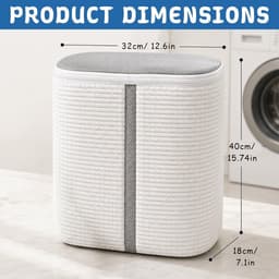Schoenwaszak voor wasmachine 15 inch - vergrote maat - wit tweezonendesign - 360°-reiniging - ShopVlot — thumbnail 4