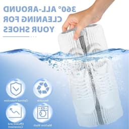 Waszak voor Wasmachine met Rits - Anti-deformatie Tas voor Sneakers - Ademend Mesh Ontwerp voor Bescherming van Schoenen tijdens het Wassen — thumbnail 2