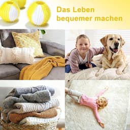 SnelShoppen - 8 stuks herbruikbare dierenhaarverwijderaar wasmachine, pluisballen voor effectief verwijderen van huisdierhaar, ultrafijne vezels, veil — thumbnail 3